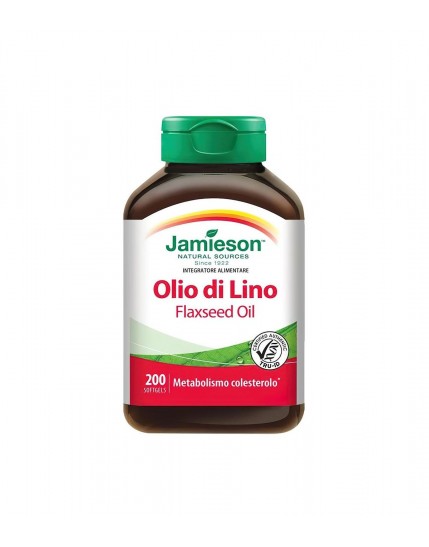 Jamieson Olio Di Lino Integratore colesterolo 200 softgel