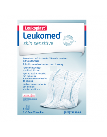 Leukomed Skin Sensitive Medicazione Adesiva Sterile 8 X 10cm 5 Pezzi