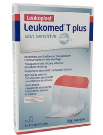 Leukomed T Plus Skin Sensitive Medicazione Trasparente 5 x 7,2cm 5 pezzi