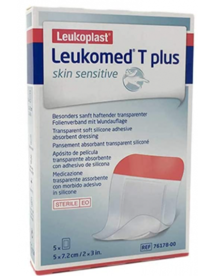 Leukomed T Plus Skin Sensitive Medicazione Trasparente 5 x 7,2cm 5 pezzi