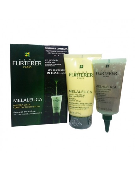 Renè Furterer Melaleuca Cofanetto shampoo antiforfora secca 150ml + gel esfoliante 75ml