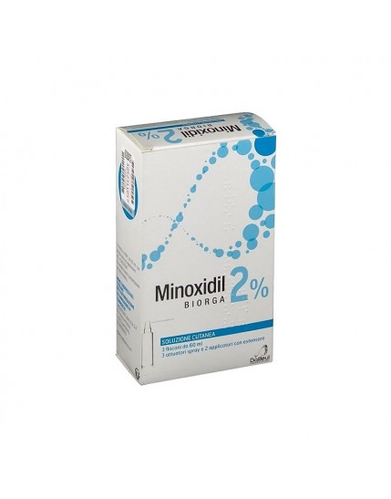 Minoxidil Biorga Soluzione Cutanea 3 flaconi 2%
