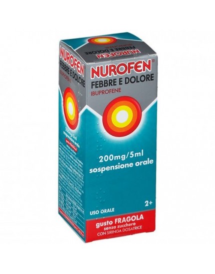 Nurofen Febbre E Dolore 200Mg/5Ml Gusto Fragola Confezione 100ml