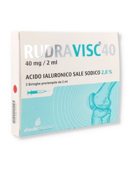 Rudravisc 40 3 Siringhe a base di Acido Ialuronico 2ml