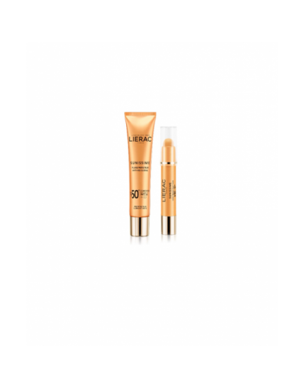 Lierac Sunissime Spf50 Viso 40ml + Occhi Stick 3g