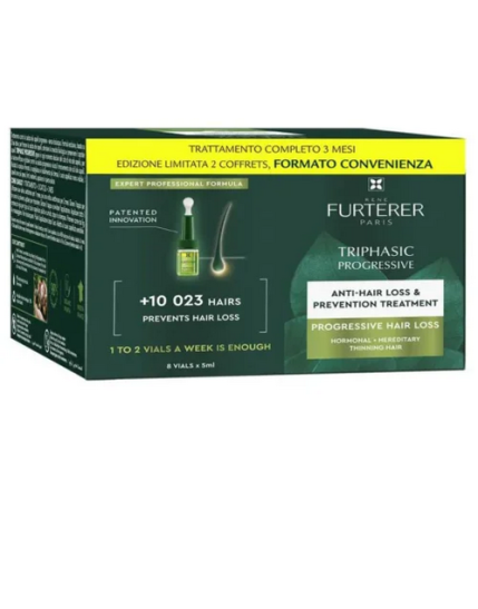 René Furterer Triphasic Progressive Coffret DUO Trattamento Contro La Caduta Dei Capelli 2x8 Flaconi