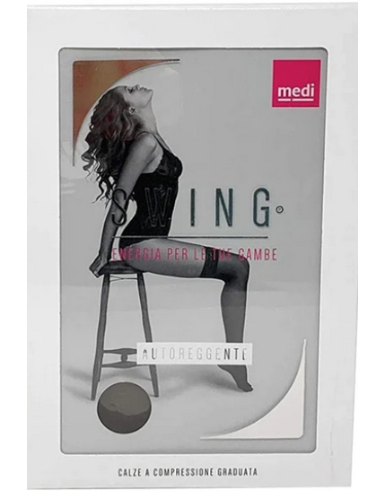 Medi Swing  Autoreggenti Punta Aperta 14mmHg Colore Sabbia Taglia 4 