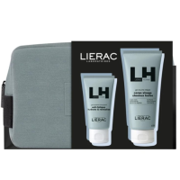 Lierac Homme Cofanetto Regalo Uomo con Gel Idratanti 50ml + Gel Doccia 200ml + Pochette in Regalo