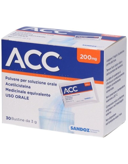 ACC 200 mg Polvere per Soluzione Orale 30 Bustine