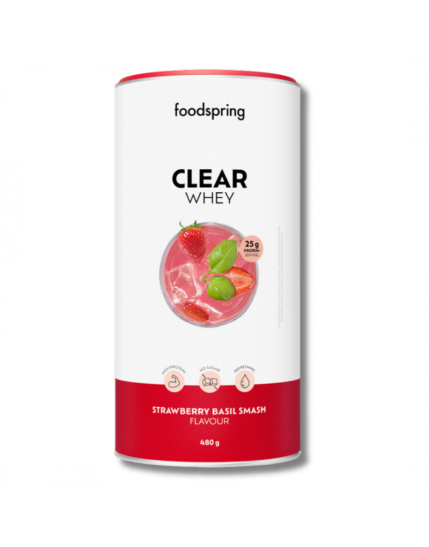 Foodspring Clear Whey Strawberry Basil Smash Limited Edition 480g