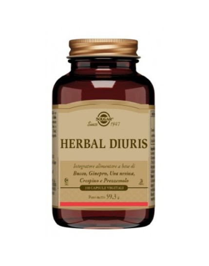 Solgar Herbal Diuris 100 Capsule Vegetali