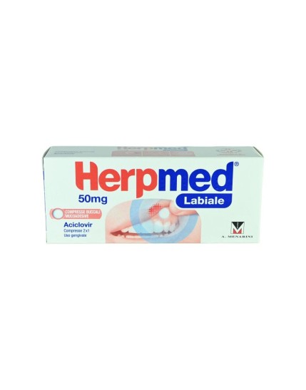 Herpmed Labiale 2 Compresse da 50 mg