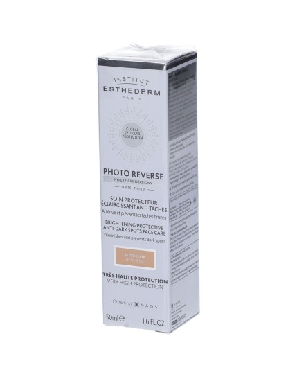 Institut Esthederm Photo Reverse Hyperpigmentations Soin Protecteur Teinte Spf50+ Beige Clair 50ml Institut Esthederm Photo Reverse Hyperpigmentations Soin Protecteur Teinte Spf50+ Beige Clair 50ml