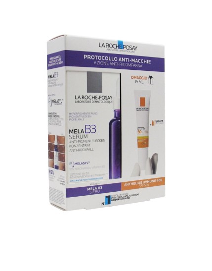 La Roche Posay Mela B3 Siero + Anthelios Uvmune 400 Pigment Fluido Invisibile Spf50 La Roche Posay Mela B3 Siero + Anthelios Uvmune 400 Pigment Fluido Invisibile Spf50