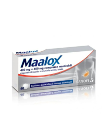 Maalox 400mg + 400mg 40 Compresse Masticabili