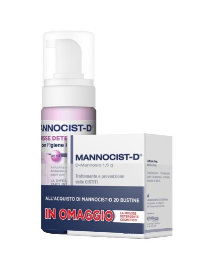 Mannocist-d 20 buste + mannocist-d mousse detergente antibatterico 150 ml in omaggio