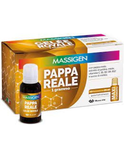 Massigen pappa reale 10 flaconcini da 25 ml