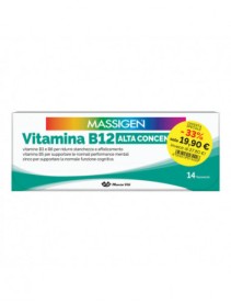 Massigen Vitamina B12 Alta Concentrazione 14+14 Flaconcini 8ml