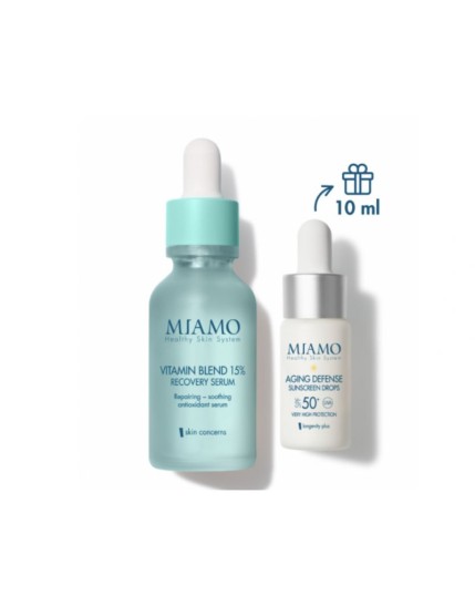 Miamo Cofanetto Booster Immunità Vitamin Blend 15% Serum 30ml + Miamo Aging Defense 10 ml
