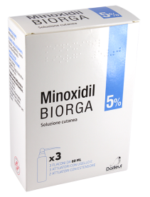 Minoxidil Biorga Soluzione Cutanea 3 flaconi 5%