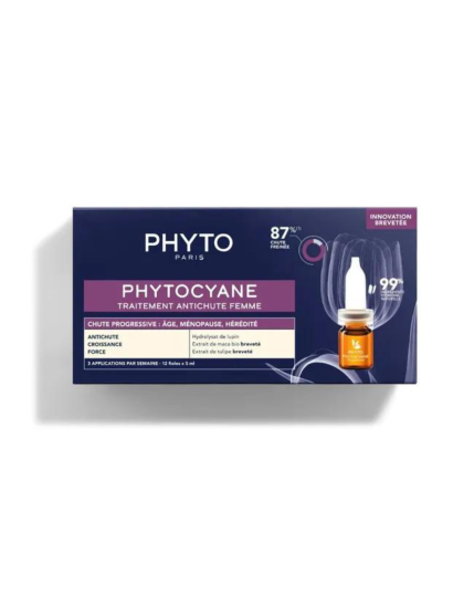 Phytocyane Kit Donna Trattamento Anti-Caduta Progressiva 12 Fiale + Shampoo 100ml