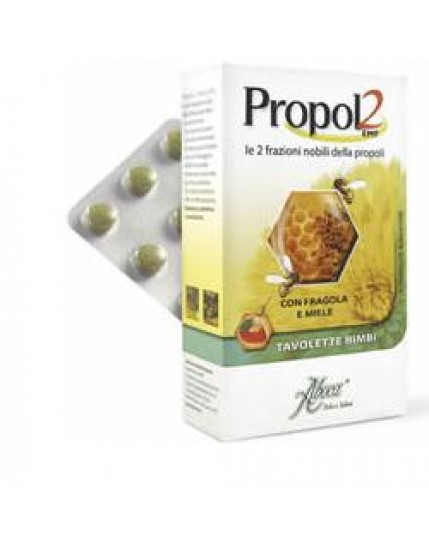 Aboca Propol2 Emf - Fragola e miele 45 tavolette per bambini 
