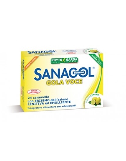 Sanagol Gola Voce Senza Zucchero Limone 24 caramelle