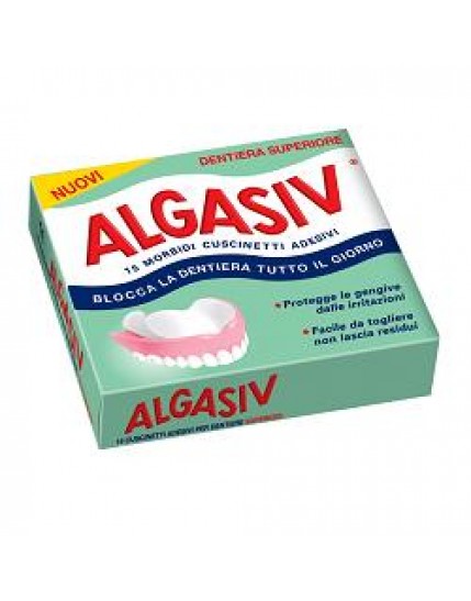 Algasiv Adesivo per Protesi Dentaria Superiore 15 Pezzi