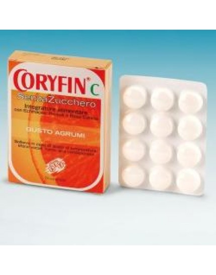 Coryfin C Agrumi 48g Senza Zucchero 24 Caramelle