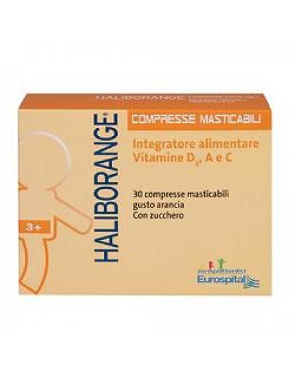 Haliborange Integratore Vitamina A - C - D3 30 Compresse Masticabili