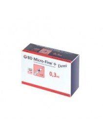 Siringhe Insulina Bd Micro Fine + Demi 0,3ml G30 8mm