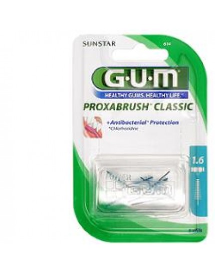 Gum Proxabrush 614 Protezione Antibatterica 8 Pezzi