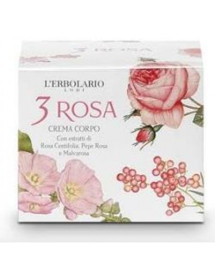 L'Erbolario 3 Rosa Crema Corpo 200ml