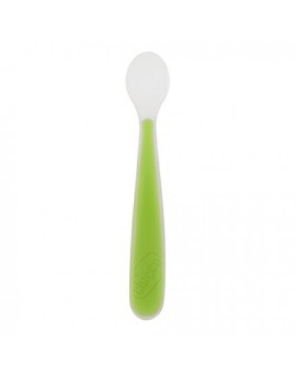 Chicco Cucchiaio Morbido Silicone Colore Verde 6m+