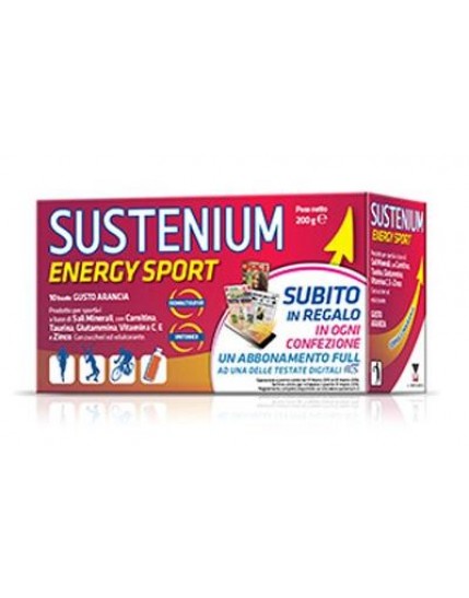 Sustenium Energy Sport Gusto Arancia 10 Bustine
