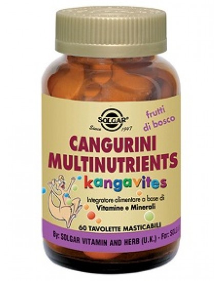 Solgar Cangurini Multinutrients Frutti Tropicali 60 Compresse
