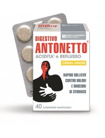 Digestivo Antonetto Acidità e Reflusso Crema Limone 40 Compresse