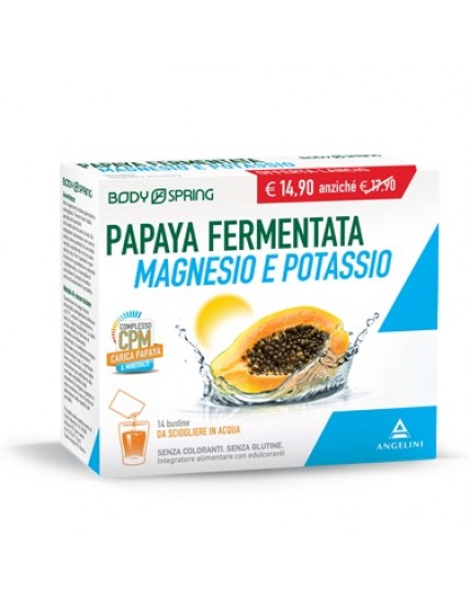 Body Spring Papaya Fermentata Magnesio Potassio 14 Bustine