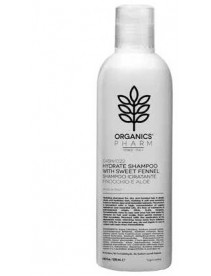 Organics Pharm - Shampoo idratante per capelli secchi e trattati al finocchio, aloa e lavanda 