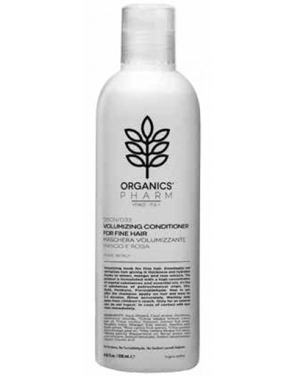 Organics Pharm Maschera volumizzante per capelli fini al Limone, Rosa e Mango