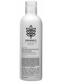 Organics Pharm Shampoo purificante Rosmarino e Eucalipto per cute grassa e capelli tendenti alla caduta 250ml