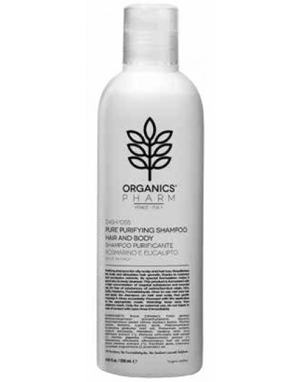 Organics Pharm Shampoo purificante Rosmarino e Eucalipto per cute grassa e capelli tendenti alla caduta 250ml