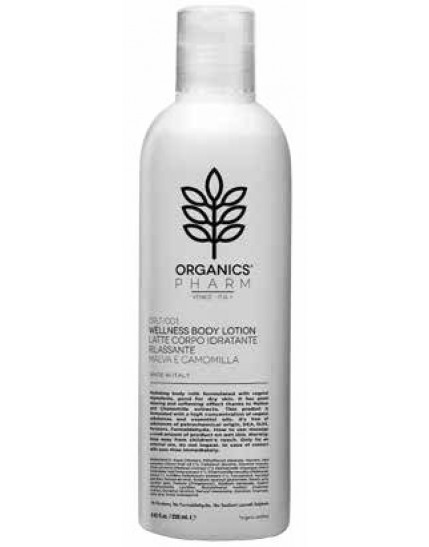 Organics Pharm - Wellness Body Lotion - Latte corpo idratante per pelli secche agli estratti di Malva e Camomilla