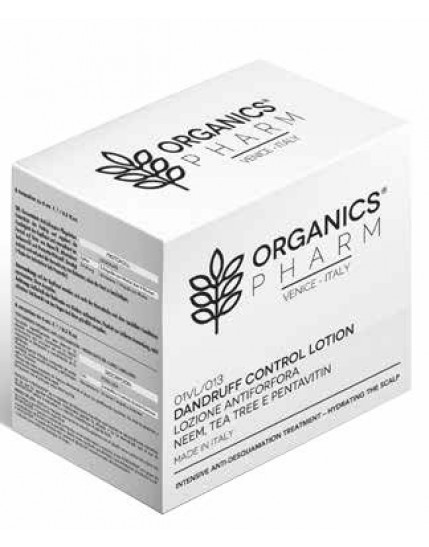 Organics Pharm - Lozione concentrata curativa antiforfora a base di olio di Neem e Tea Tree