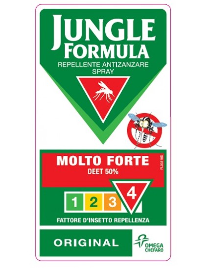 Jungle Formula Molto Forte Spray Repellente Anti Zanzare 75ml