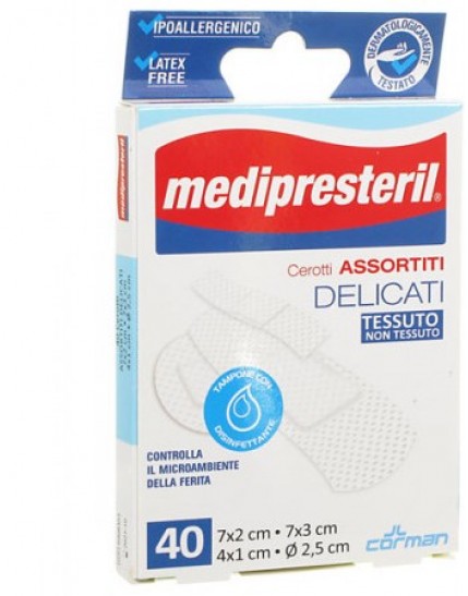 Medipresteril Cerotti Delicati 40 Pezzi Assortiti