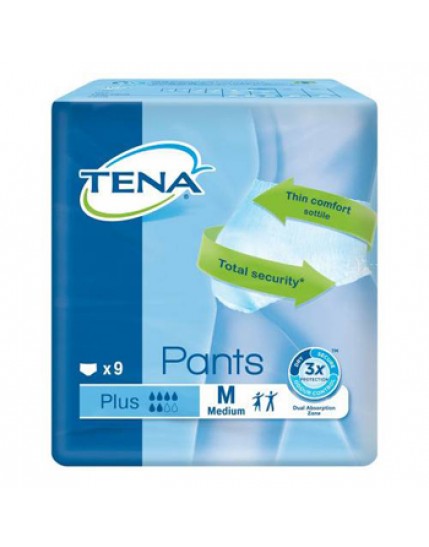 Tena Pants Plus Mutandina Assorbente Taglia M 9 Pezzi