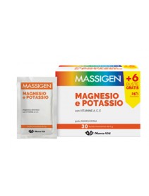 Massigen Magnesio e Potassio 24+6 bustine omaggio