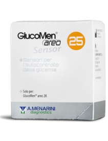 Glucomen Areo Sensor Strisce per analisi Glucosio 25 Pezzi
