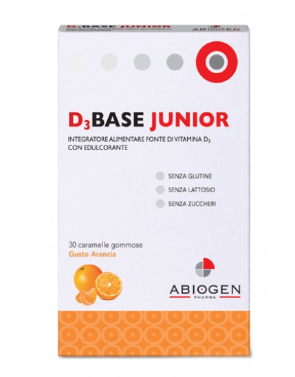 D3base Junior 30 Caramelle Arancia